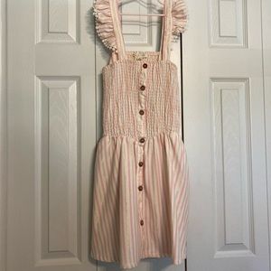 ☘️NWT! JESSICA SIMPSON Coral & White Stripe Sundress